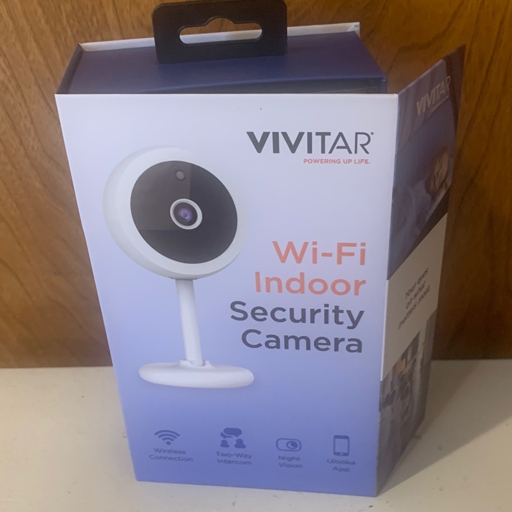 New in box Vivitar Wi-Fi Indoor Security Camera